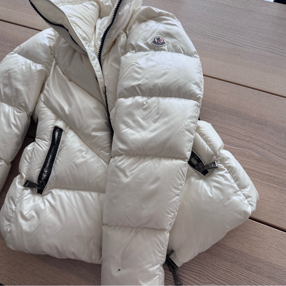 Moncler Cream Puffer Jacket - Picture 9 of 10